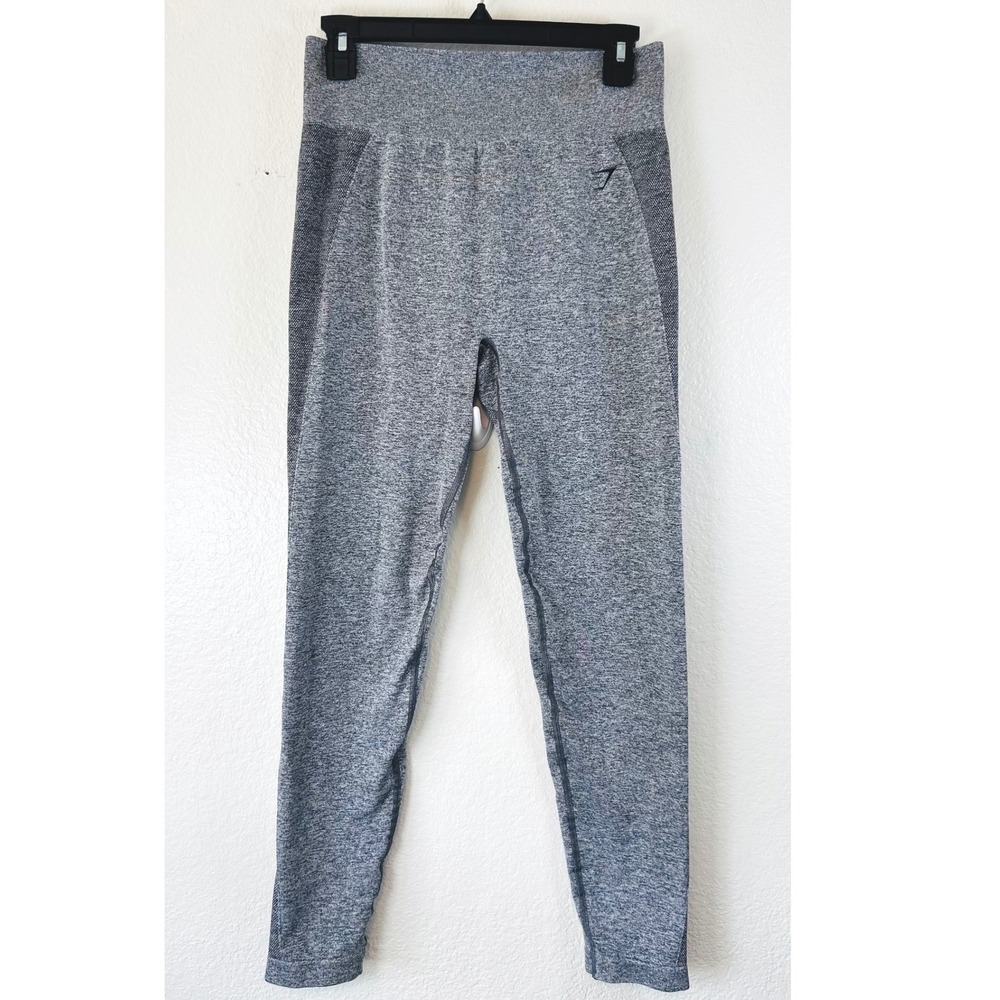 Gymshark Vital Seamless Leggings Gym Workout Grey Marl High Waisted XL